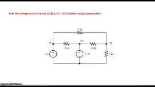 Circuit Analysis using Superposition principle [upl. by Eberle]