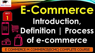 L1 ECommerce Introduction Definition  Process of ecommerce  ECMC Lectures in Hindi [upl. by Royall259]