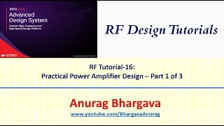 RF Design16 Practical Power Amplifier Design  Part 1 [upl. by Nahtnoj598]