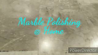 Polishing Marble Floors  DIY [upl. by Dhiren]