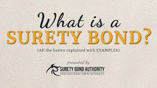 What are Surety Bonds Explained with Examples [upl. by Samala]