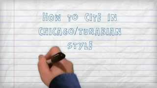 Citing  How to Cite in ChicagoTurabian Style A Three Minute Tutorial [upl. by Gabrielle]