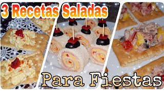 ⭐ Bocadillos Salados para Navidad  Fácil y Económico  Tefy Villatoro [upl. by Hillary]