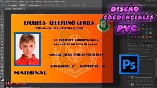 COMO DISEÑAR CREDENCIALES PVC TAMAÑO RESOLUCION Y DISEÑO PIXEL [upl. by Fogarty501]