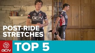 Top 5 Stretches To Do After A Ride  Cycling Fitness [upl. by Kilah661]