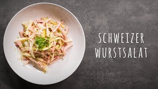 Schweizer Wurstsalat selber machen Rezept [upl. by Corbin]