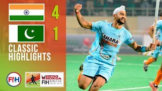 India v Pakistan  Mens Hockey World Cup 2010  Classic Highlights [upl. by Airat567]