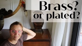 How to polish brass and how to tell if you have solid brass or plated brass [upl. by Oakman]