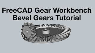 FreeCAD Bevel Gear design with Gear Workbench [upl. by Littell787]