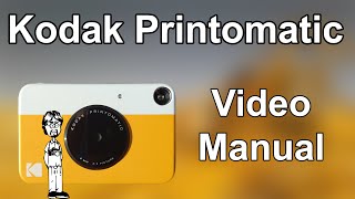 Kodak Printomatic Video Manual Overview Operation How to Take a Photo Double Exposures [upl. by Ahsinnod840]