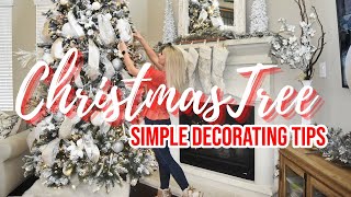 HOW TO DECORATE YOUR CHRISTMAS TREE LIKE A PROFESSIONAL  10 SIMPLE CHRISTMAS TREE DECORATING TIPS [upl. by Serene]