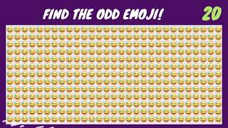 FIND THE ODD EMOJI 11 HARD EDITION [upl. by Athiste]