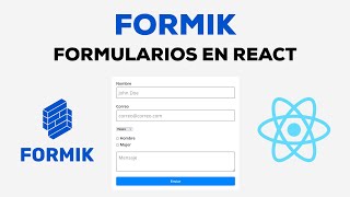 Guía de Formik  Librería para Formularios en React [upl. by Ulick]