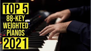 Best 88Key Weighted Keyboards in 2021 Best Stage Pianos You Can Buy [upl. by Aivatnuhs]