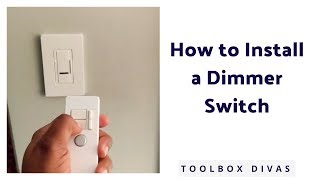 How to Install a Dimmer Light Switch Single Pole [upl. by Bywoods822]