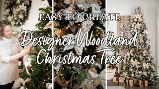 How to Decorate a Neutral Woodland Themed Christmas Tree [upl. by Claresta]