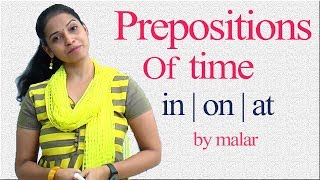 Prepositions  Usage of in on at in Tamil  48  Learn English with Kaizen through Tamil [upl. by Larred760]