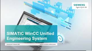 An Introduction to SIMATIC WinCC Unified System Webinar [upl. by Ahsillek78]