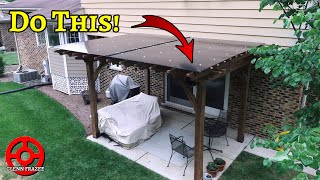 Is This the Best Pergola Upgrade  Installing a DoubleWall Polycarbonate Roof on a Pergola [upl. by Eberta]