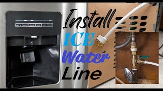 How To Install Water Ice Line Refrigerator Easy Simple [upl. by Nuawed]