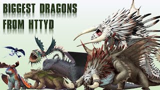 10 Biggest Dragons Species from HTTYD How To Train Your Dragon [upl. by Eentroc443]