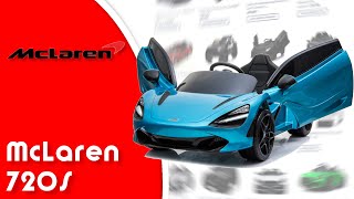 Kinder Elektroauto Mclaren 720S Elektro Kinderauto Kinderfahrzeug mit Fernsteuerung und Mp3 [upl. by Lili]