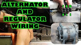 How to wire VOLTAGE REGULATOR to ALTERNATOR  HOW TO REPLACE ALTERNATOR [upl. by Crain70]