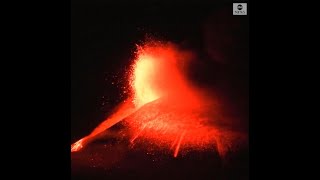 Mount Etna Erupts In Early Morning Show l ABC News [upl. by Htenek]