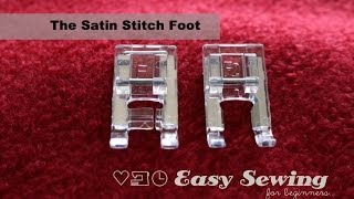 The Satin Stitch Foot  Janome F Foot [upl. by Anyahs42]