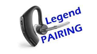 How to Pair Plantronics Voyager Legend UC Bluetooth Headset [upl. by Tess502]