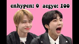 ENHYPEN vs AEGYO compilation [upl. by Phio158]