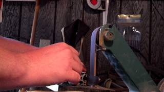 1x30 belt sander knife grinder mods Explained [upl. by Llennahc]