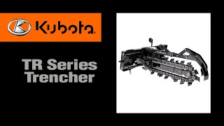 Kubota TR48 Trencher [upl. by Ahsiam513]