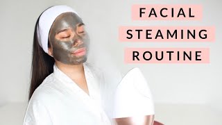 My Facial Steaming Routine  Benefits l Sasha Colina [upl. by Litnahc868]