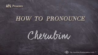 How to Pronounce Cherubim Real Life Examples [upl. by Howlend]