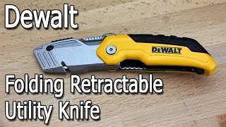 Dewalt Retractable Folding Utility Knife Review [upl. by Laverna477]