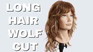 WOLF CUT TUTORIAL FOR LONG HAIR [upl. by Irma]