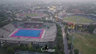 Lahore Sports Stadiums  Flyover  Aerial View  Bird Eye View  HD  DJI Drone  Flight  23 [upl. by Whitelaw773]