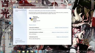 EXPLICACION ADMINISTRACION DE CREDENCIALES WINDOWS 7FACIL [upl. by Ailbert]