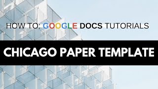 How to Create a Chicago  Turabian Style Template in Google Docs [upl. by Atiuqes]