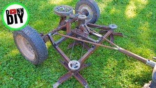 DIY Ground Driven Mower From JUNK [upl. by Hotze]