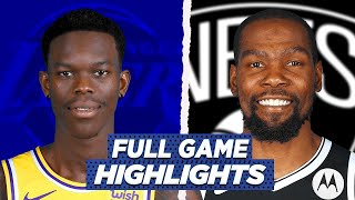 LAKERS at NETS FULL GAME HIGHLIGHTS  2021 NBA SEASON [upl. by Georgy410]