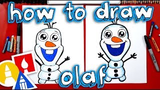 How To Draw Olaf From Disney Frozen [upl. by Japha]