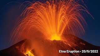 Etna Eruption  2052022 Southeast Crater [upl. by Curran]