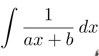 Integral 1ax  b with u substitution [upl. by Dust330]