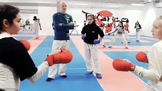 Karate Training Distance speed reactivity [upl. by Aihsital]