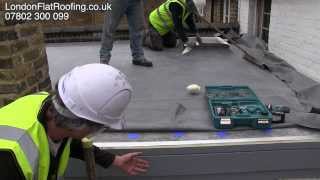 EPDM Rubber Roof Over New Insulation New Warm Roof [upl. by Akienaj209]