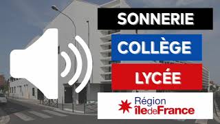 SONNERIE ÎLEDEFRANCE VERSION LONGUE  SONNERIE ÉCOLECOLLÈGELYCÉEEREACFA [upl. by Iden122]