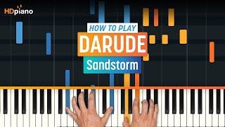 How to Play quotSandstormquot by Darude  HDpiano Part 1 Piano Tutorial [upl. by Odrawde176]