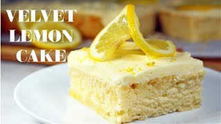 Fluffy Lemon Cake Recipe  Vegan [upl. by Lenoj]